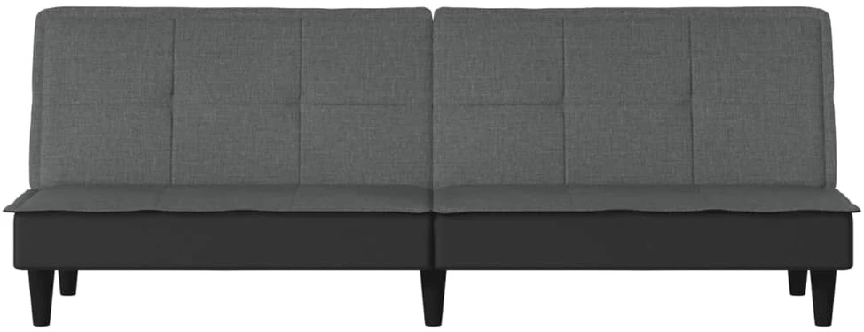 Sofa-lova, tamsiai pilkos spalvos, audinys