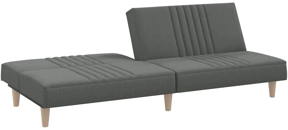 Sofa-lova, tamsiai pilkos spalvos, audinys