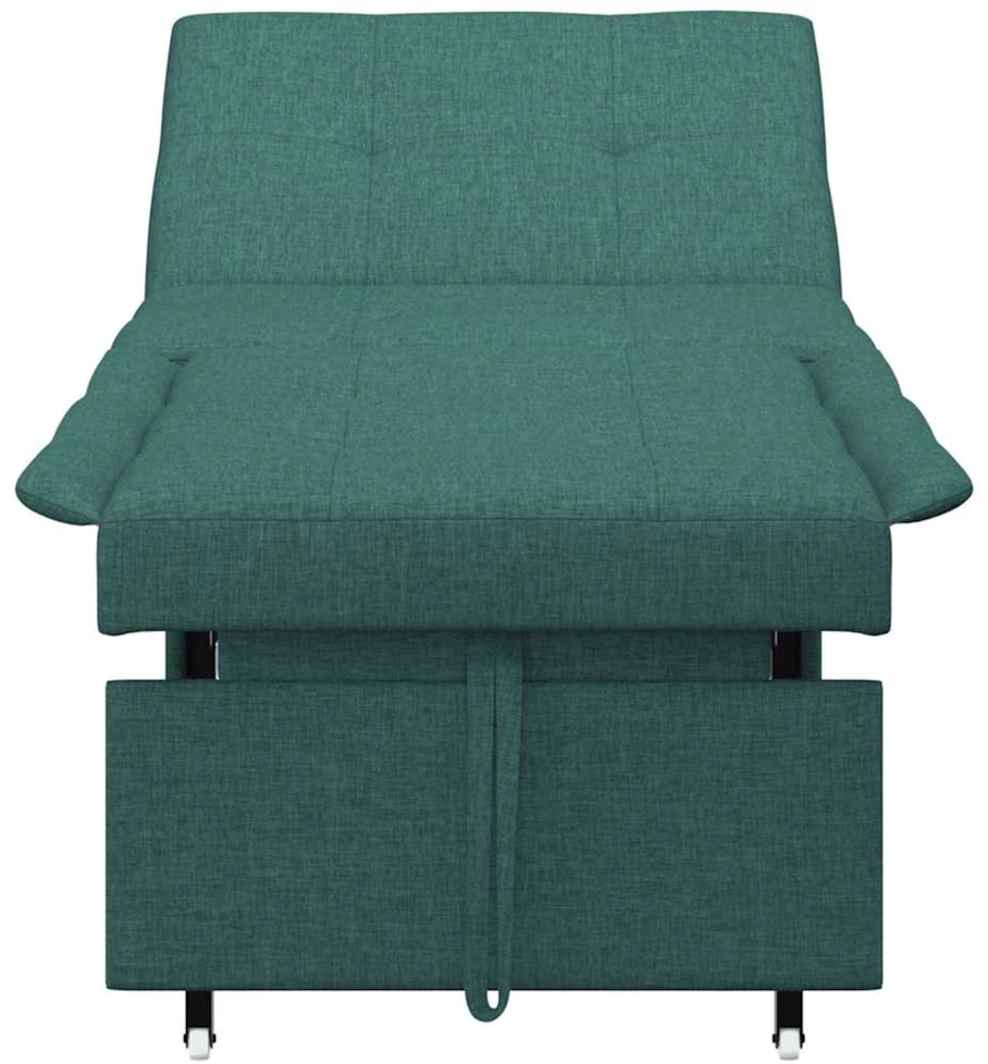 Ištraukiama sofa-lova Tamsiai žalia 194 x 50 x 82 cm audinys