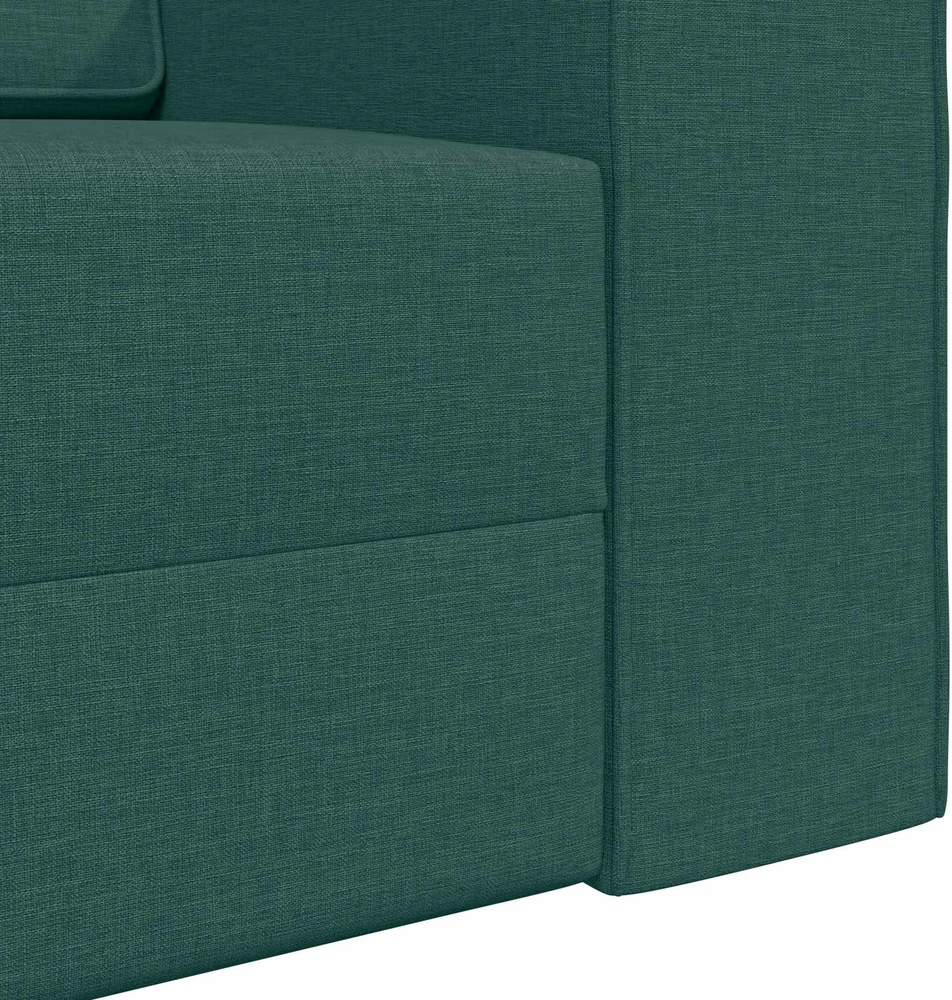 Sofa lova Tamsiai žalia 245 x 78 x 77 cm audinys