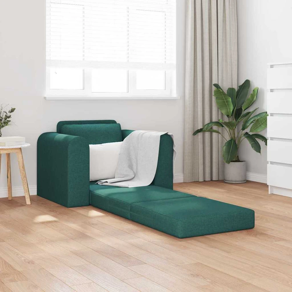 Sofa lova Tamsiai žalia 98 x 71 x 83 cm audinys