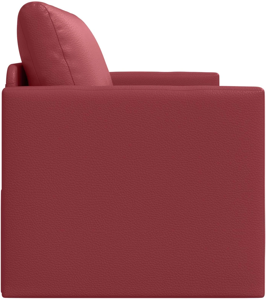Sofa lova 110cm Vyno raudona Dirbtinė Oda