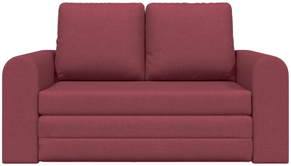 Sofa lova Vyno raudona 148 x 71 x 83 cm audinys