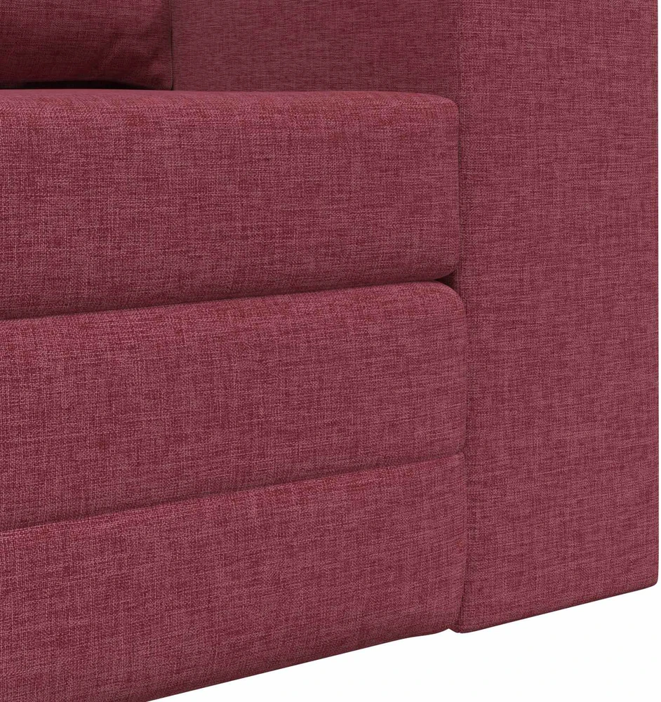 Sofa lova Vyno raudona 148 x 71 x 83 cm audinys