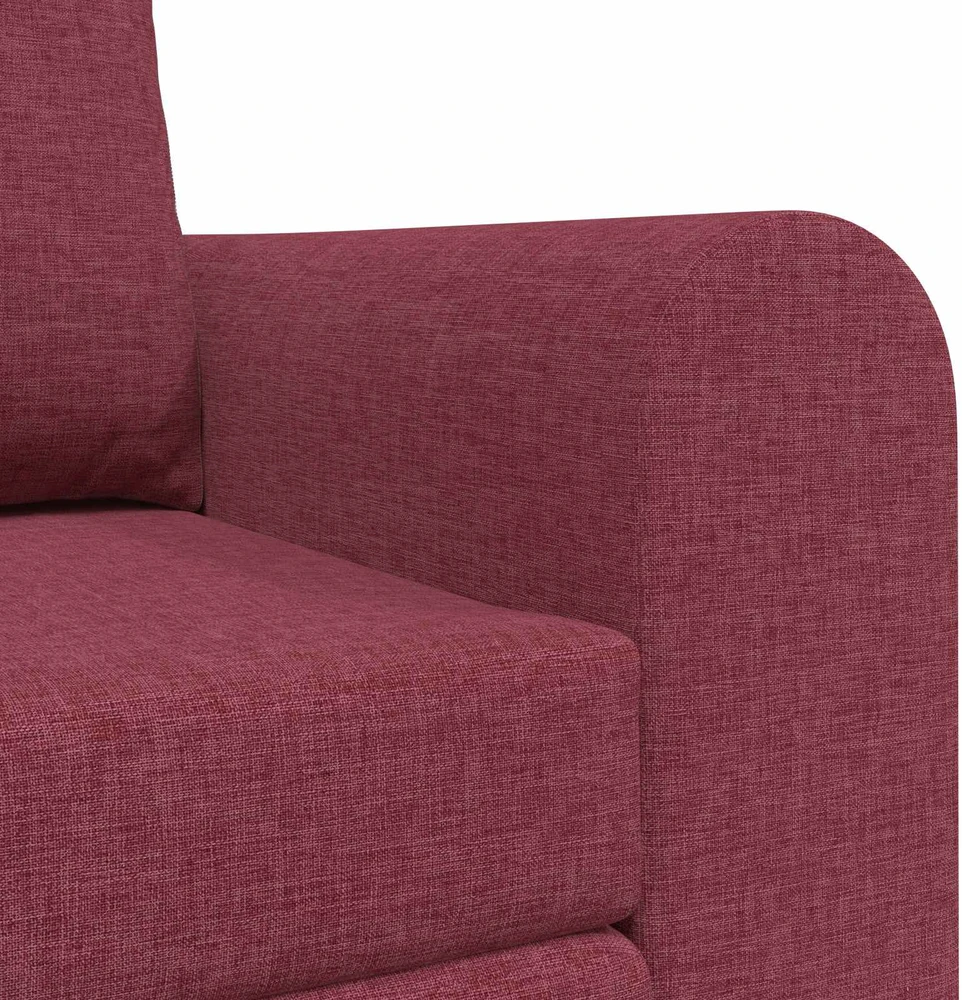 Sofa lova Vyno raudona 148 x 71 x 83 cm audinys