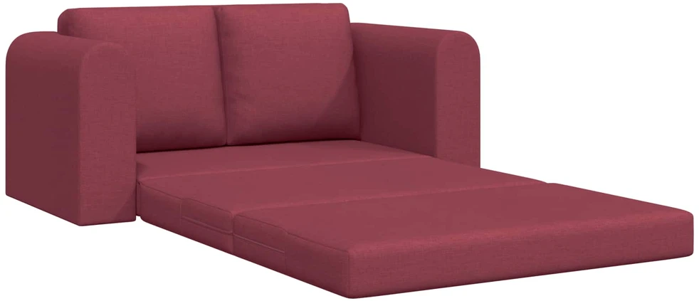 Sofa lova Vyno raudona 148 x 71 x 83 cm audinys