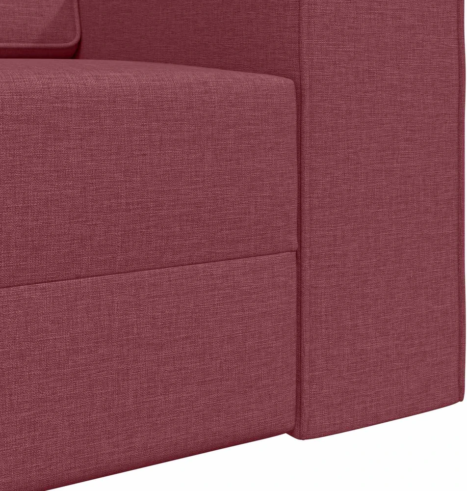 Sofa lova Vyno raudona 245 x 78 x 77 cm audinys