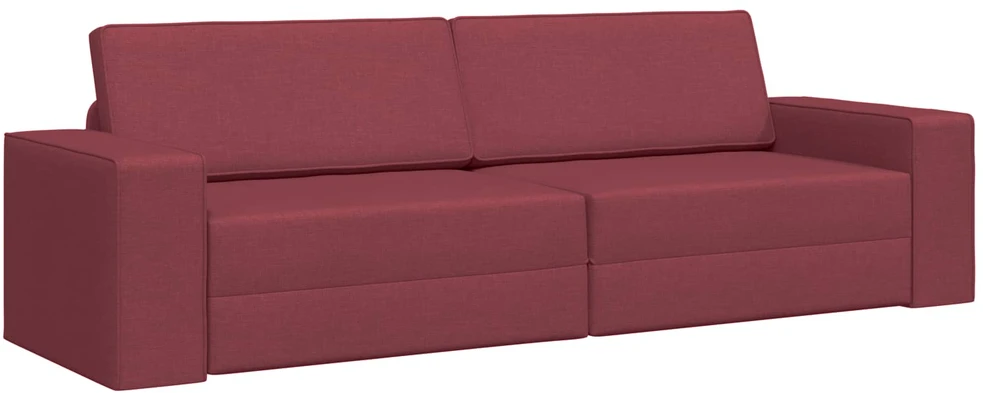 Sofa lova Vyno raudona 245 x 78 x 77 cm audinys