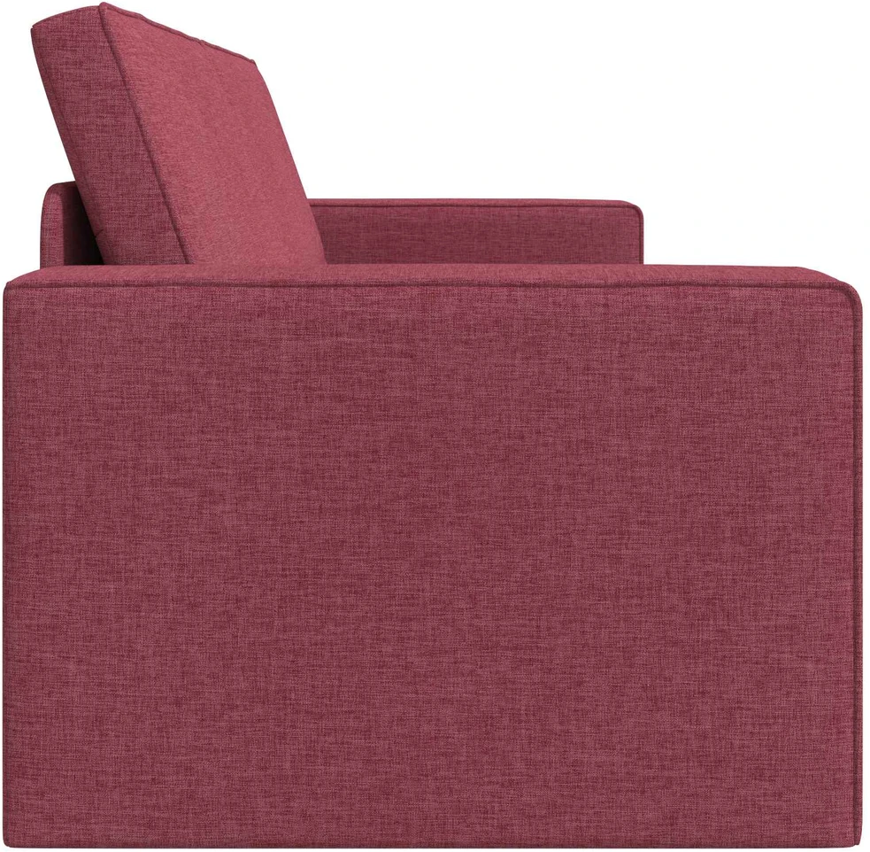 Sofa lova Vyno raudona 245 x 78 x 77 cm audinys