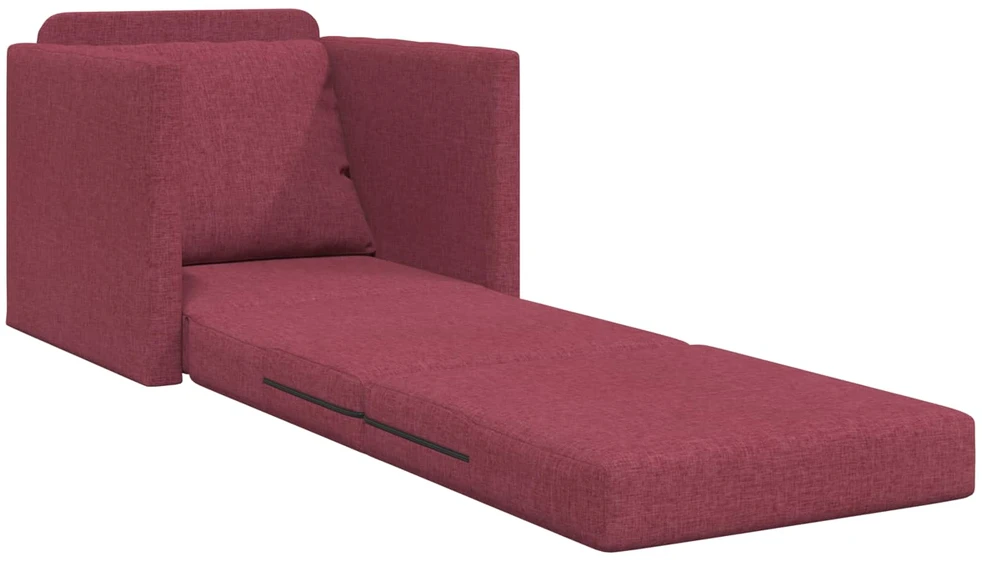 Sofa lova Vyno raudona 74 x 77 x 81 cm audinys