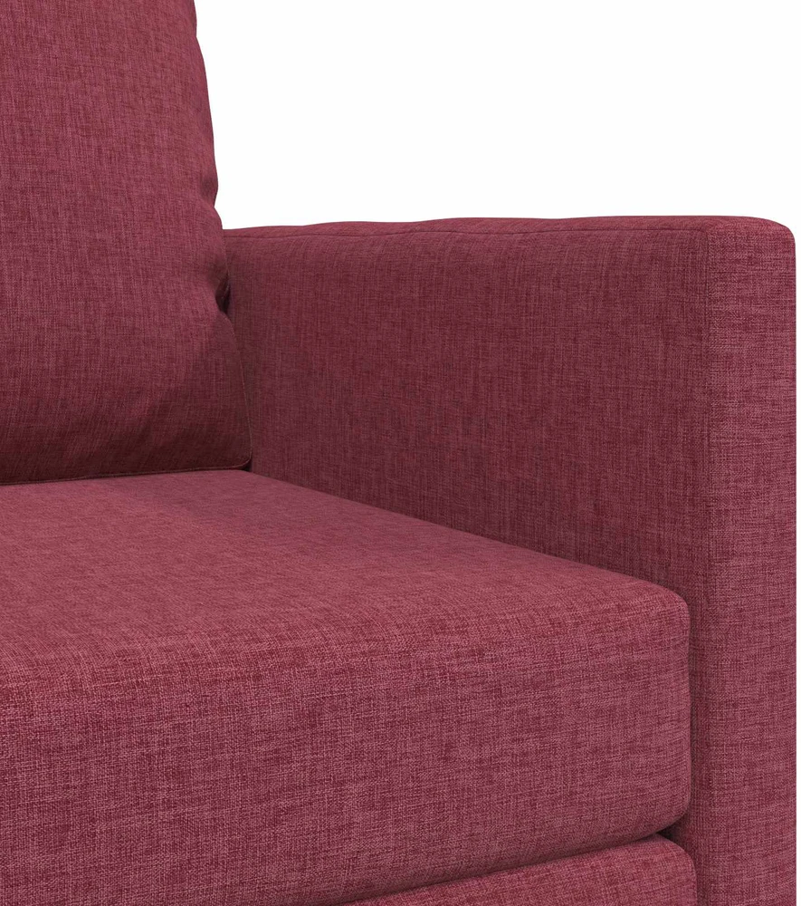 Sofa lova Vyno raudona 74 x 77 x 81 cm audinys