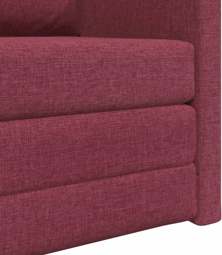 Sofa lova Vyno raudona 74 x 77 x 81 cm audinys