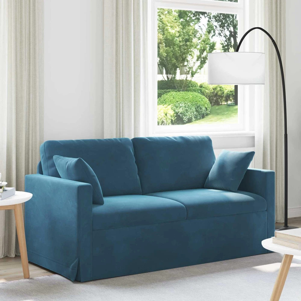 Sofa Mėlyna 158 x 78 x 80 cm Aksomas