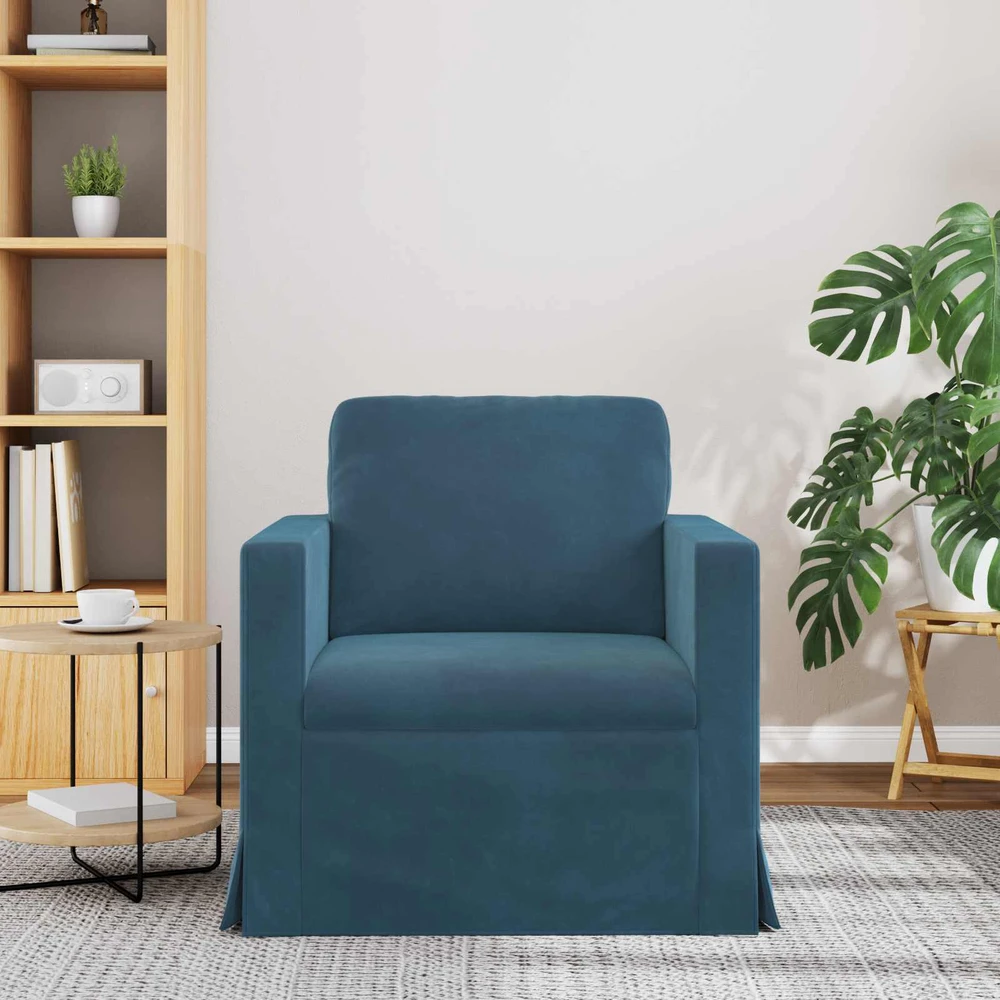 Sofa Mėlyna 78 x 78 x 80 cm Aksomas