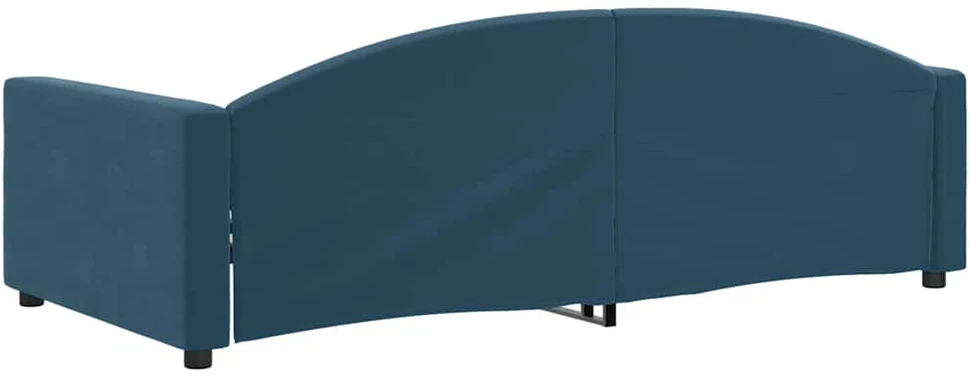 Sofa, mėlynos spalvos, 100x200cm, aksomas