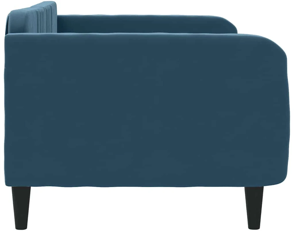 Sofa, mėlynos spalvos, 90x200cm, aksomas