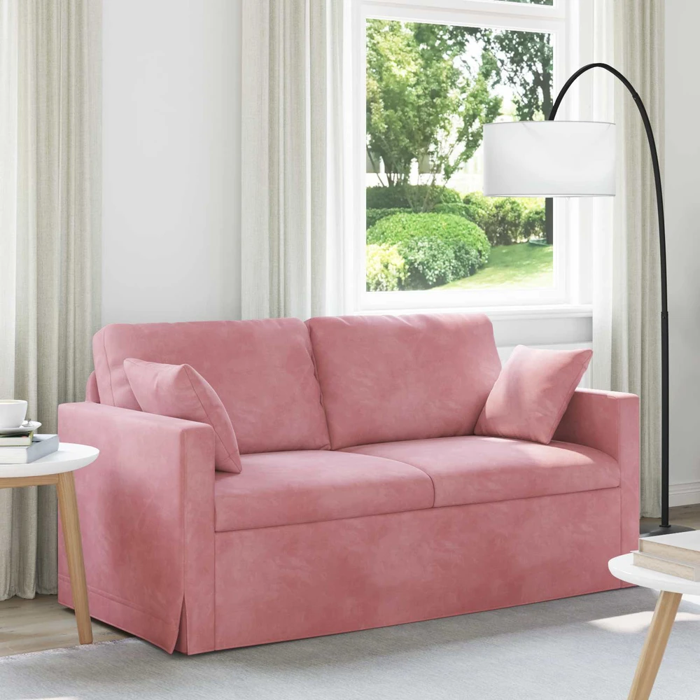 Sofa Rožinė 158 x 78 x 80 cm Aksomas