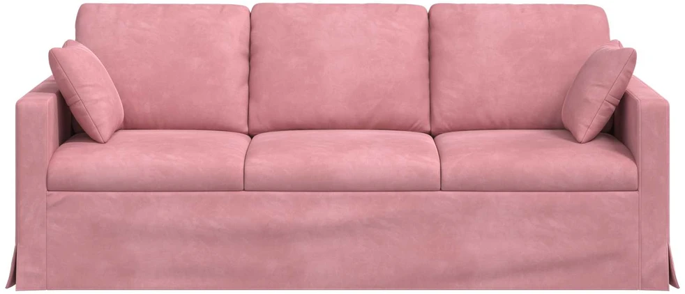 Sofa Rožinė 198 x 78 x 80 cm Aksomas