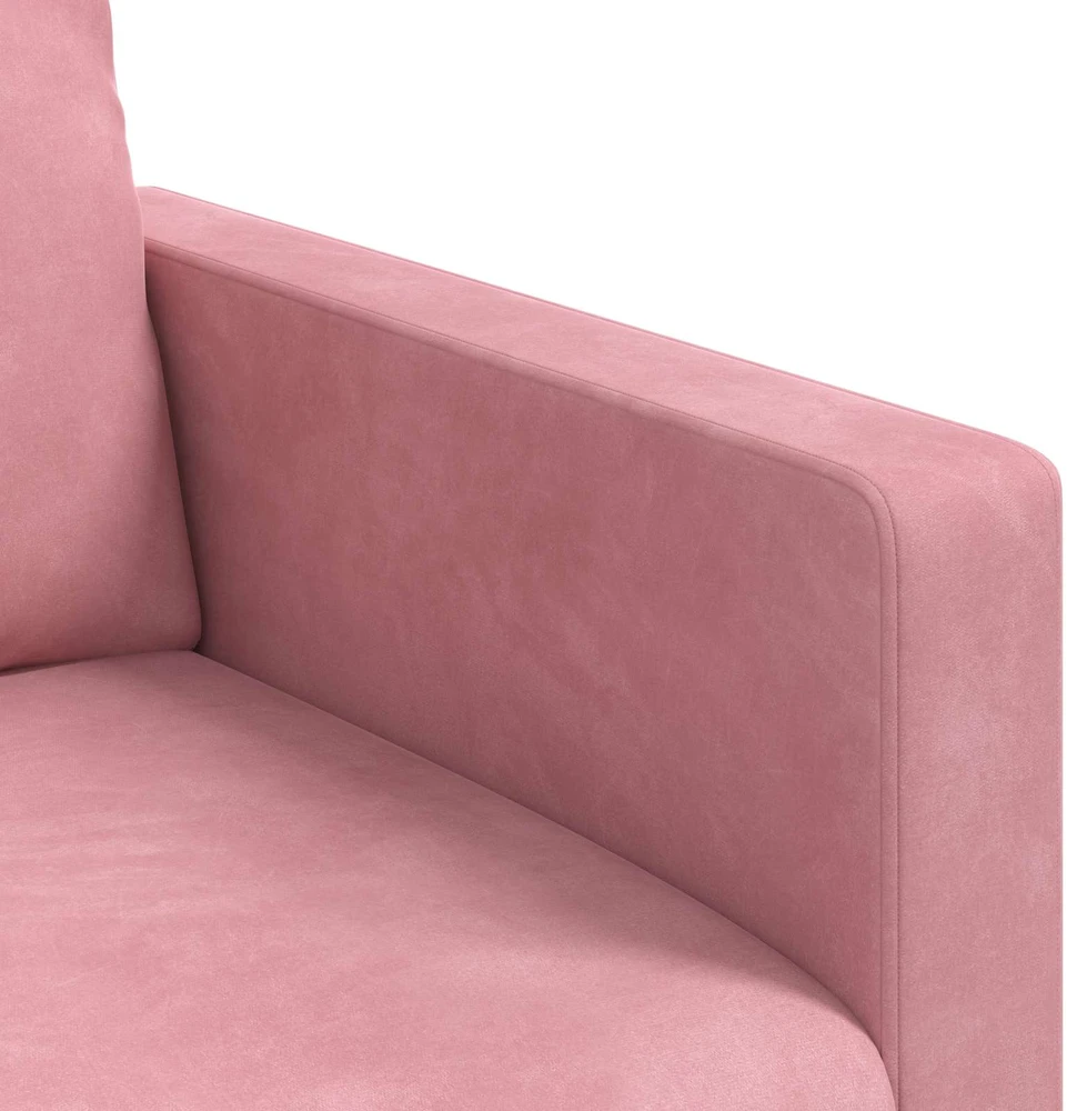 Sofa Rožinė 198 x 78 x 80 cm Aksomas