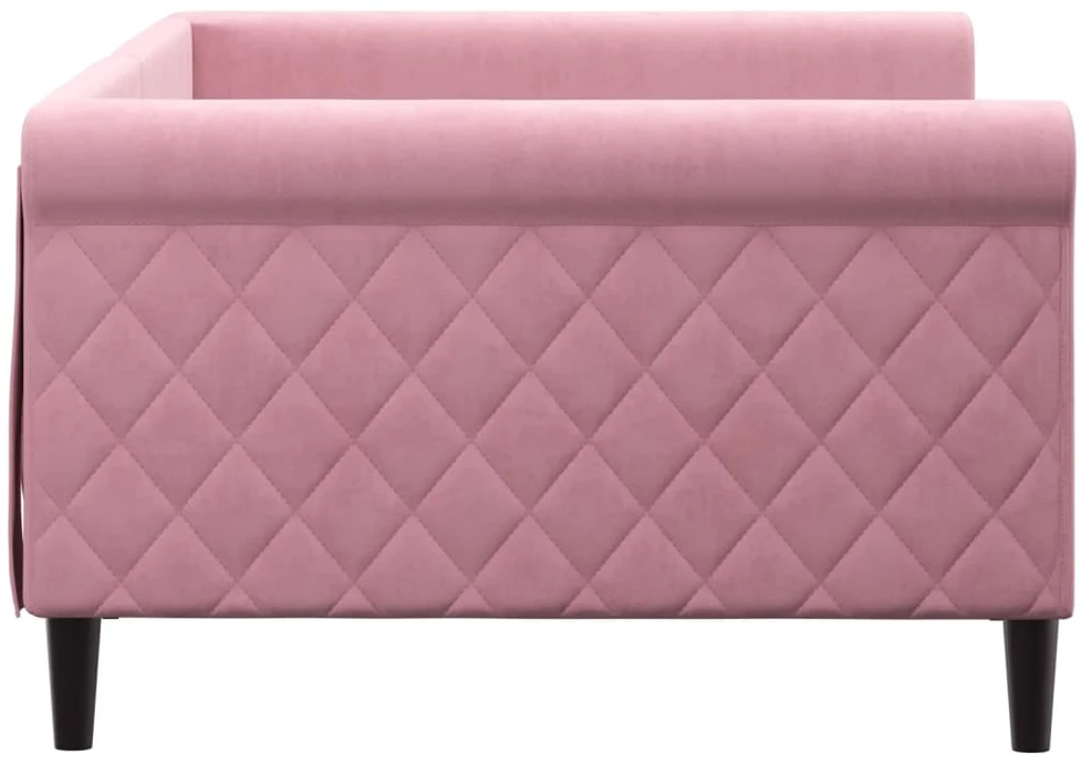 Sofa, rožinės spalvos, 100x200cm, aksomas