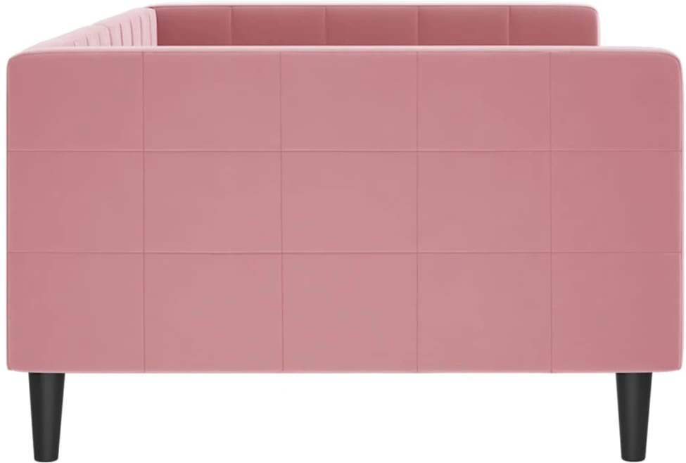 Sofa, rožinės spalvos, 100x200cm, aksomas