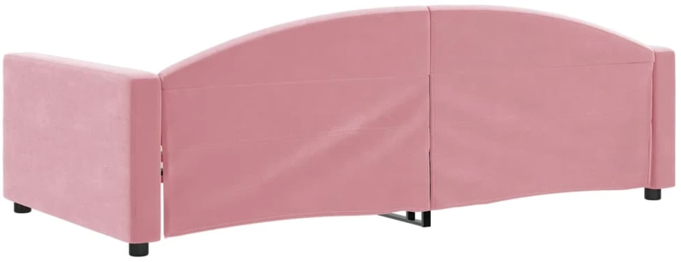 Sofa, rožinės spalvos, 100x200cm, aksomas