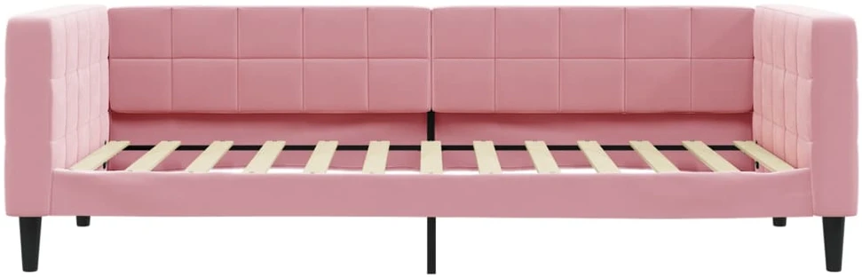 Sofa, rožinės spalvos, 100x200cm, aksomas