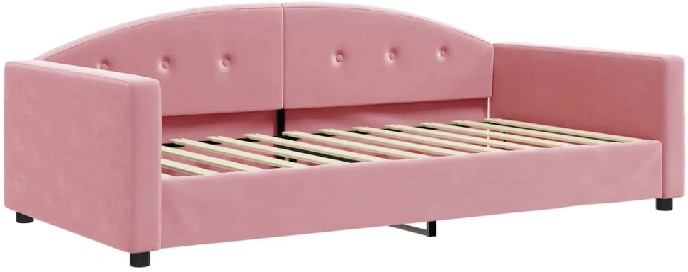 Sofa, rožinės spalvos, 100x200cm, aksomas