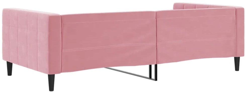 Sofa, rožinės spalvos, 100x200cm, aksomas