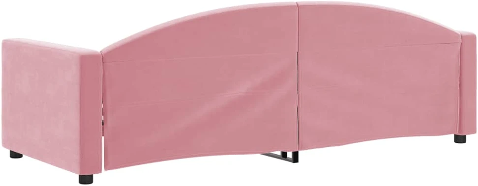 Sofa, rožinės spalvos, 80x200cm, aksomas