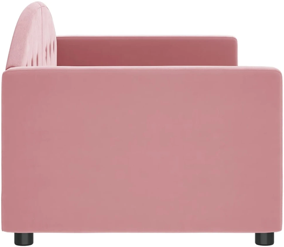 Sofa, rožinės spalvos, 80x200cm, aksomas