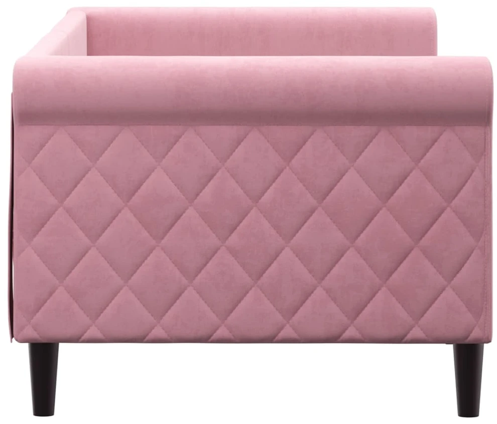 Sofa, rožinės spalvos, 80x200cm, aksomas