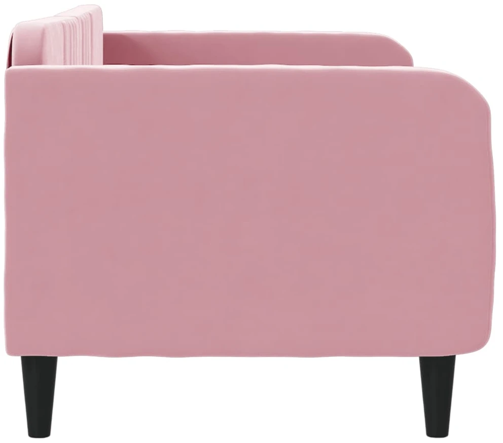 Sofa, rožinės spalvos, 80x200cm, aksomas
