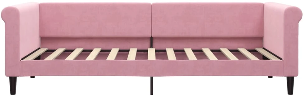 Sofa, rožinės spalvos, 90x200cm, aksomas