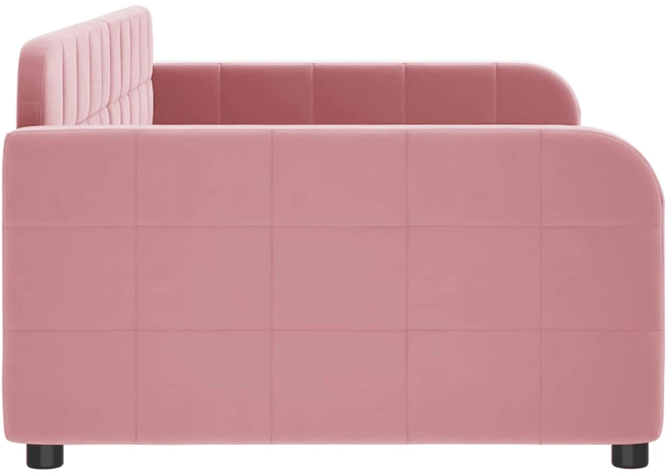 Sofa, rožinės spalvos, 90x200cm, aksomas