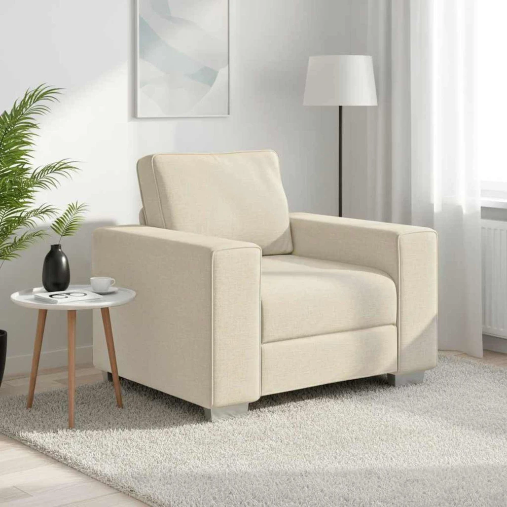 Sofa Kėdė Smėlio 100 cm Lino mišinio audinys