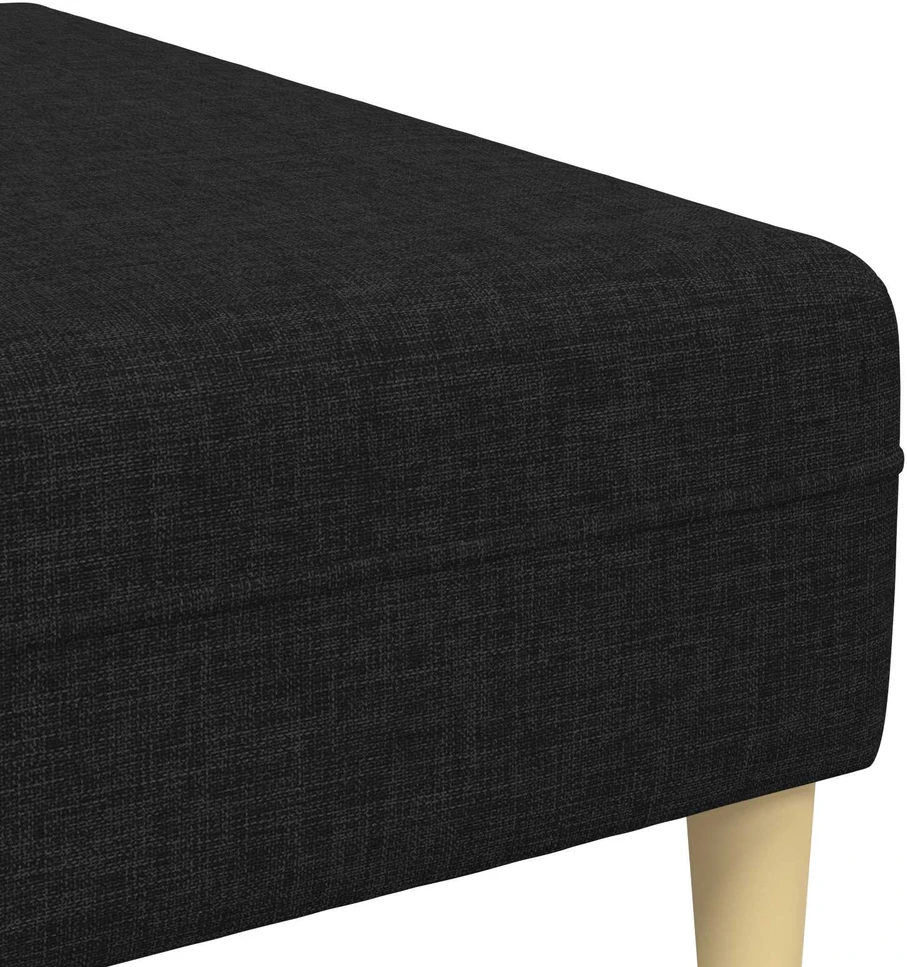 Sofa 3 vnt. Juoda audinys