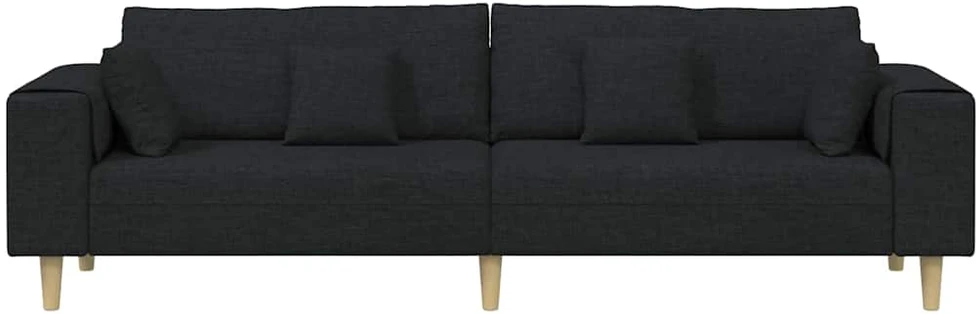 Sofa Juoda 250 x 77 x 76 cm audinys