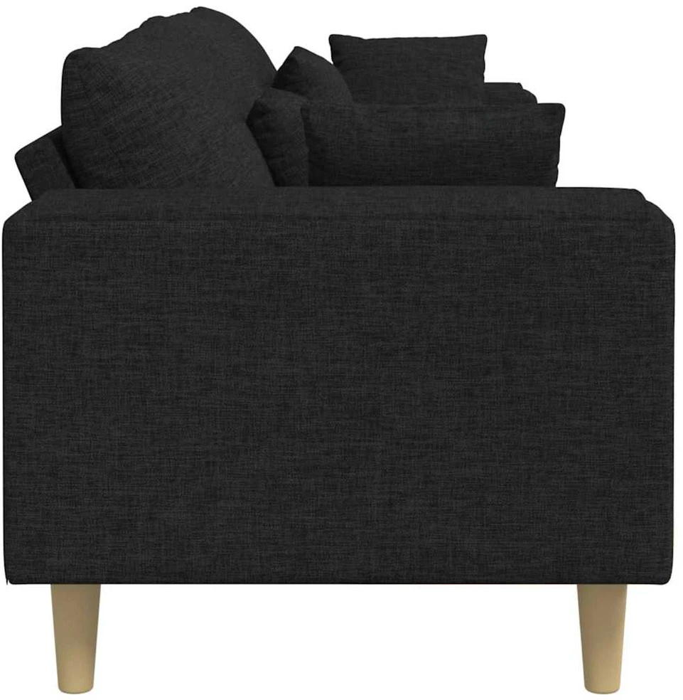 Sofa Juoda 250 x 77 x 76 cm audinys