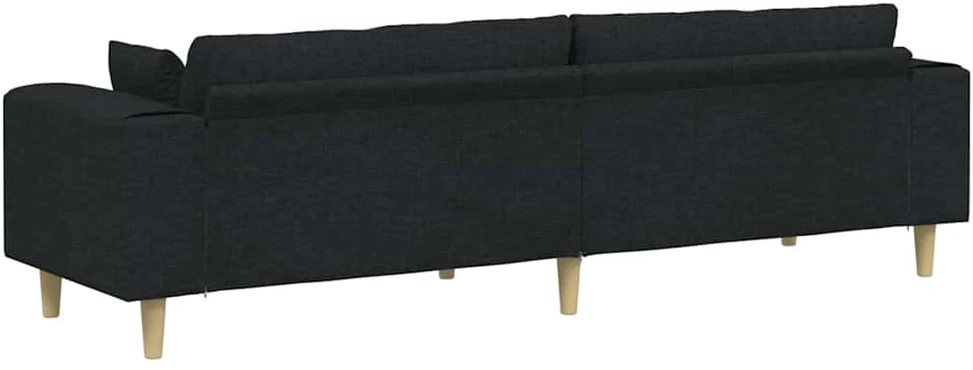 Sofa Juoda 250 x 77 x 76 cm audinys