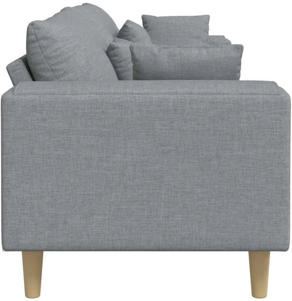 Sofa Šviesiai pilka 250 x 77 x 76 cm audinys