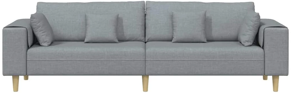 Sofa Šviesiai pilka 250 x 77 x 76 cm audinys