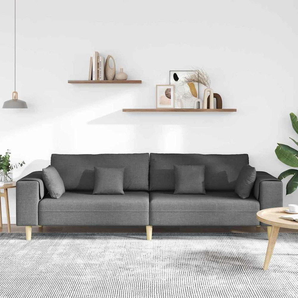 Sofa Tamsiai pilka 250 x 77 x 76 cm audinys