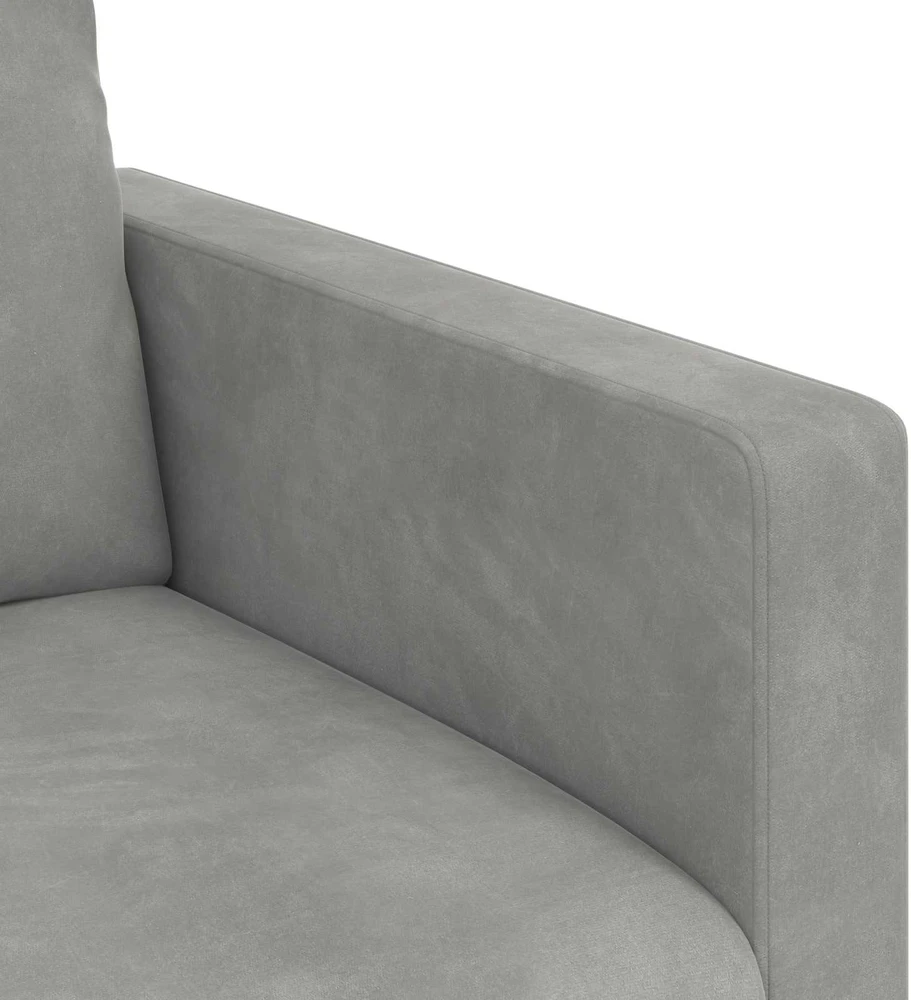 Sofa Šviesiai pilka 138 x 78 x 80 cm Aksomas
