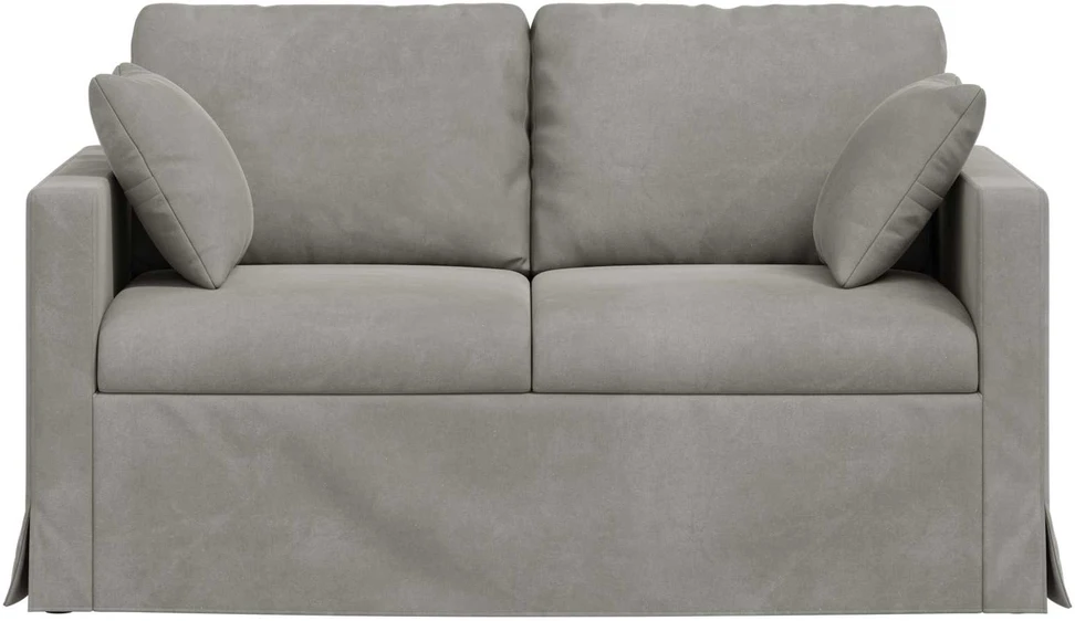 Sofa Šviesiai pilka 138 x 78 x 80 cm Aksomas