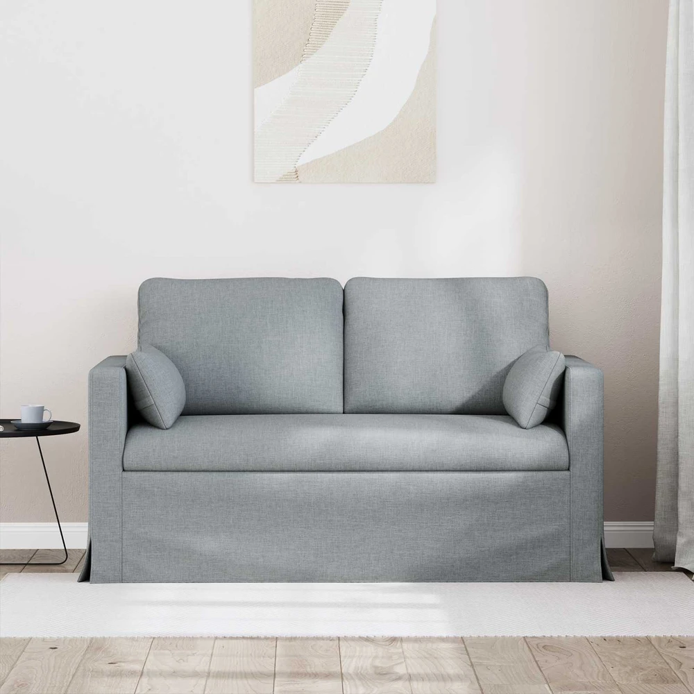 Sofa Šviesiai pilka 138 x 78 x 80 cm Metalas