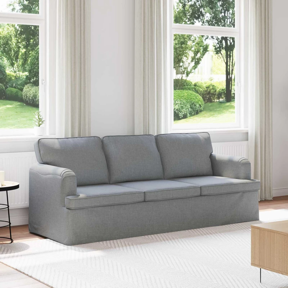 Sofa Šviesiai pilka 142 x 80 x 85 cm Metalas