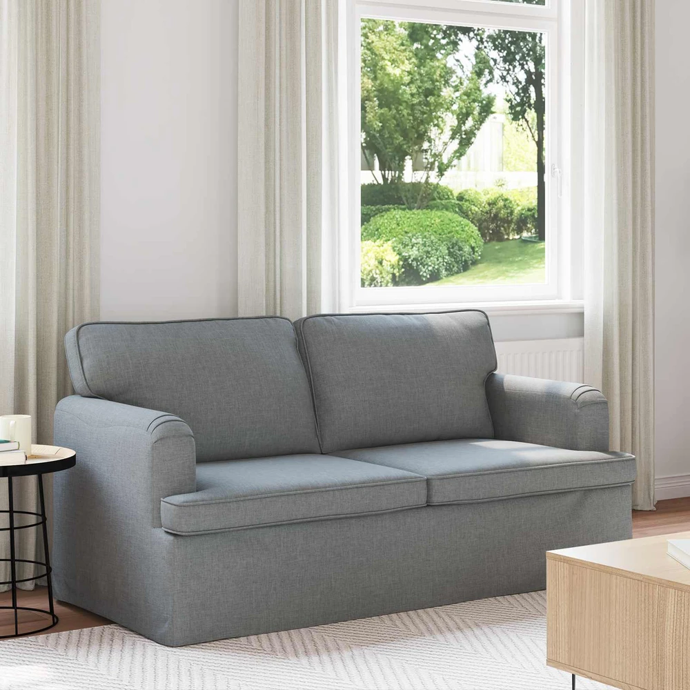 Sofa Šviesiai pilka 142 x 80 x 85 cm Metalas