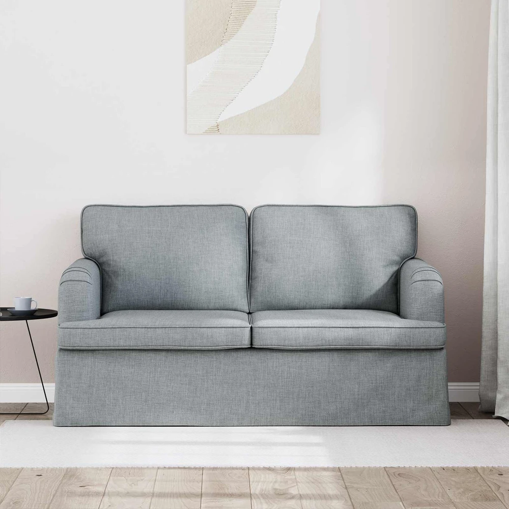 Sofa Šviesiai pilka 142 x 80 x 85 cm Metalas