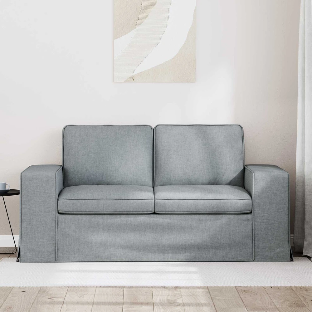 Sofa Šviesiai pilka 162 x 80 x 82 cm Metalas